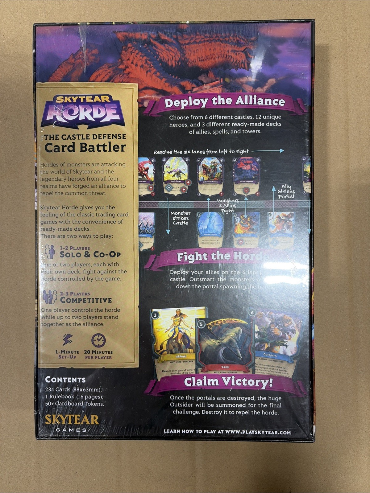 New In Package Sealed Skytear Horde Board Game Card Game FREE SHIPPING