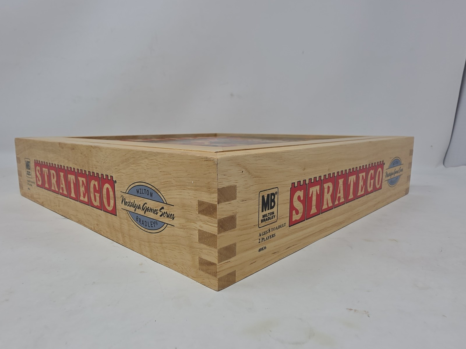 Stratego Nostalgia Series Wooden Box Board Game 2002 Milton Bradley – Complete