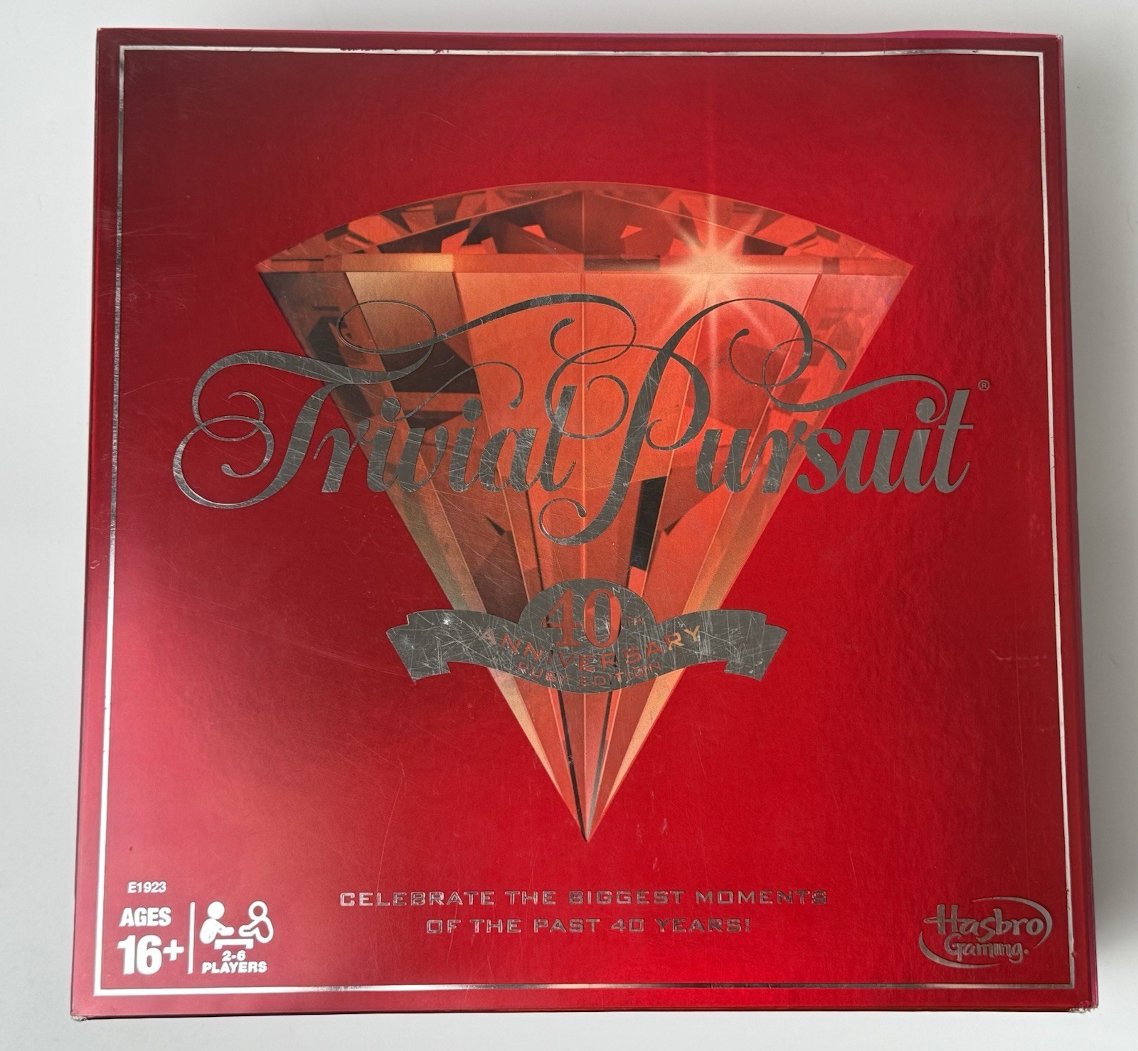 Hasbro Trivial Pursuit 40th Anniversary Ruby Edition Game Board
