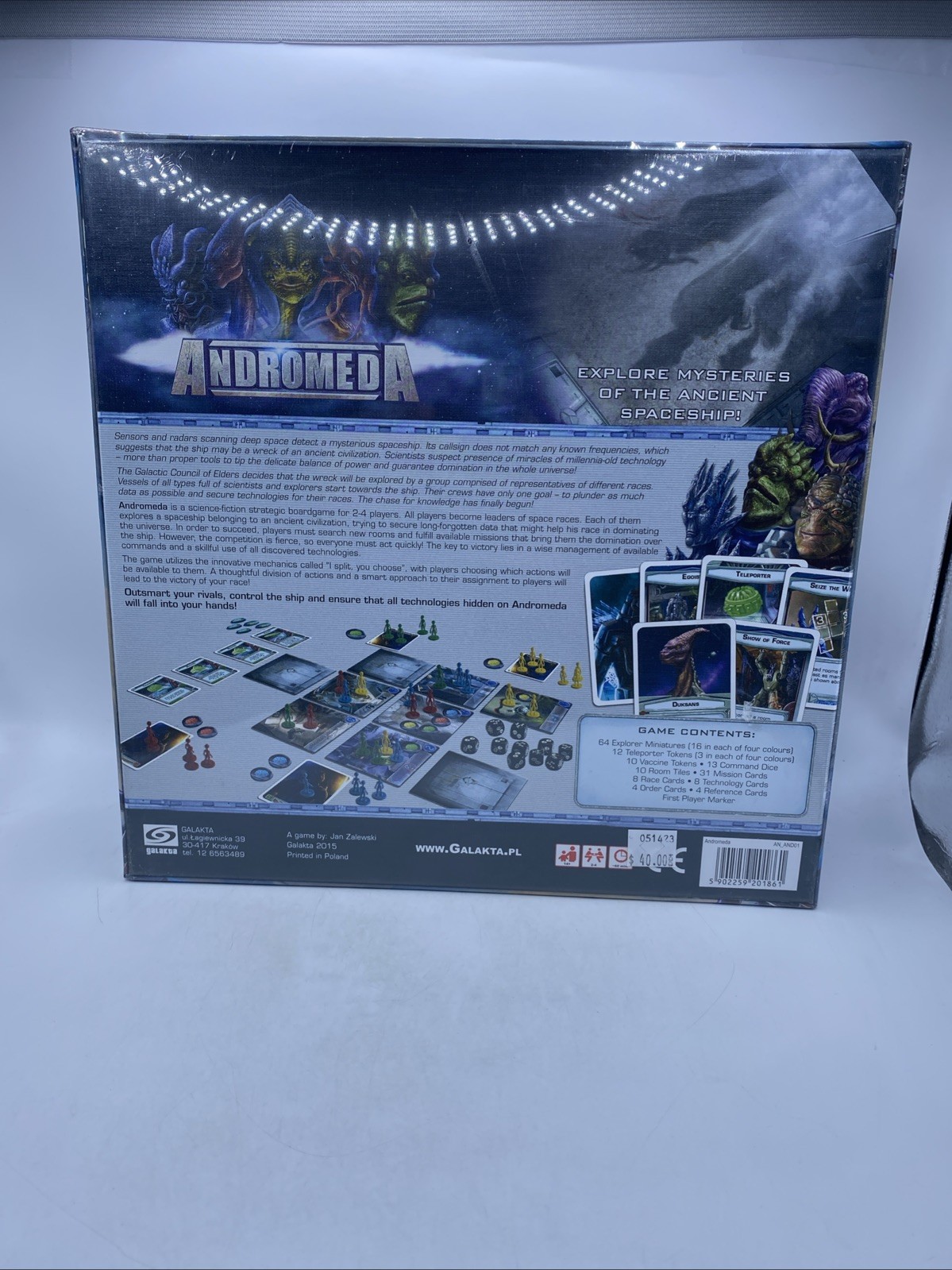NEW & SEALED 2015 Galakta Andromeda Strategy Interactive Multi-Player Board Game