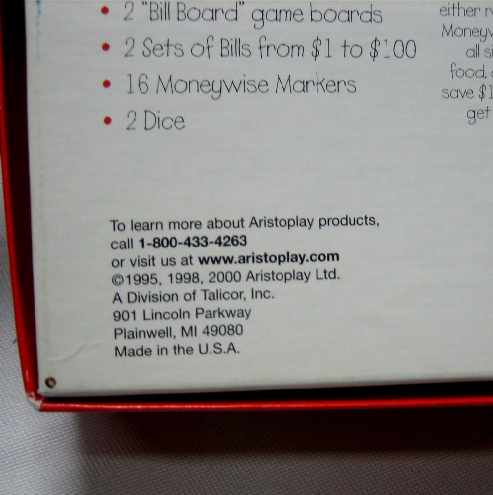 MONEYWISE KIDS math board games 2000 kids money & budgeting educational