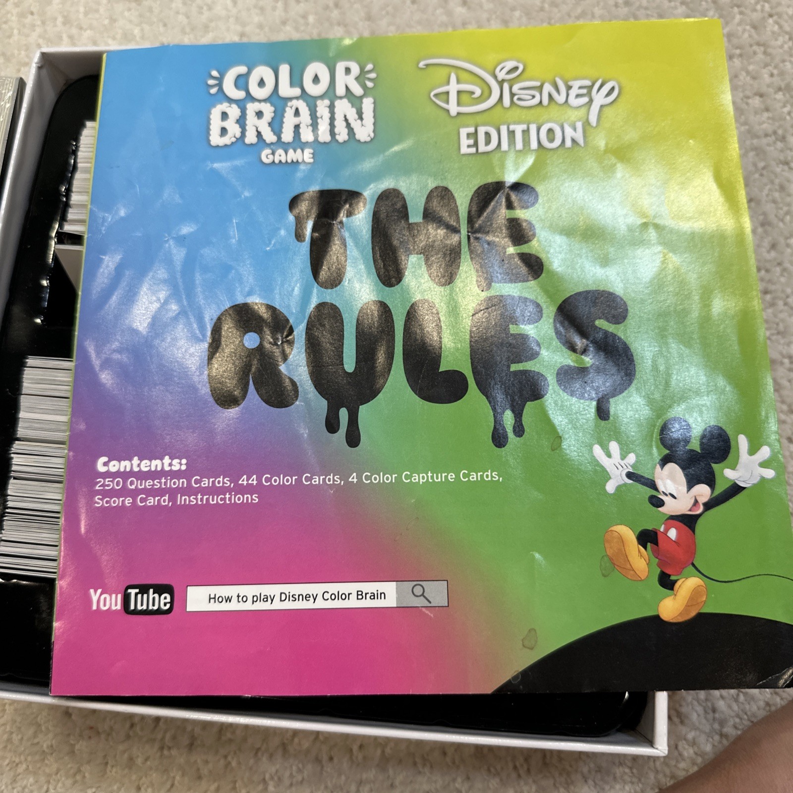 Disney Edition / Color Brain Game / Ready To Roll (2 To 10 Players) Ages 8+