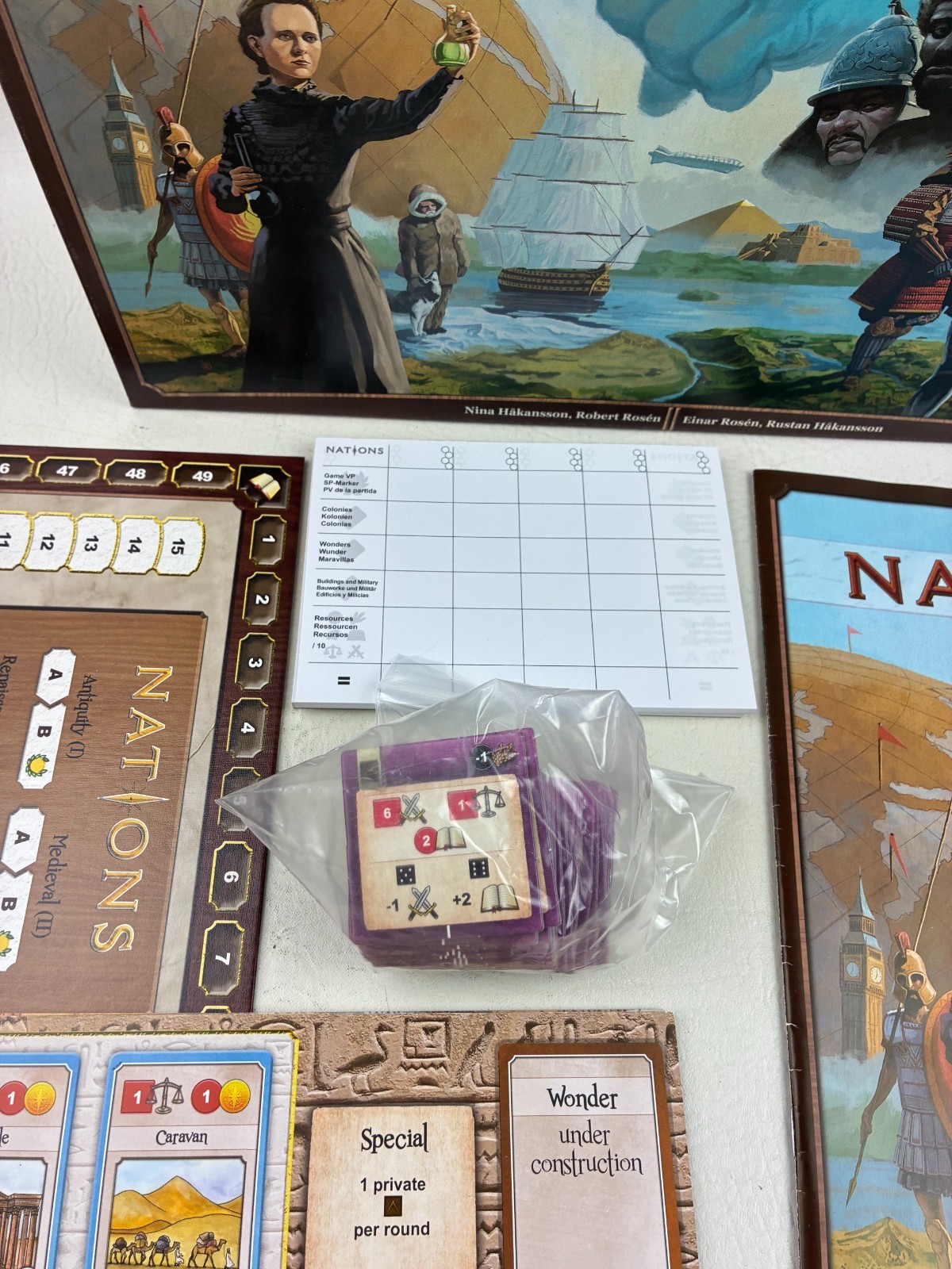 Nations Board Game Lautapelit Asmodee 2013 Complete 1-5 Players