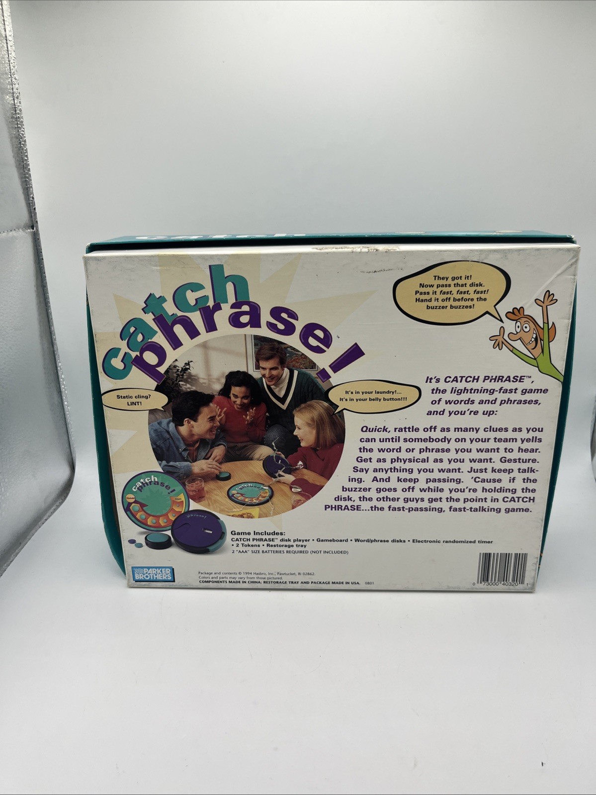 Catch Phrase Board Game 100% Complete 1994 Vintage Timer Tested & Works