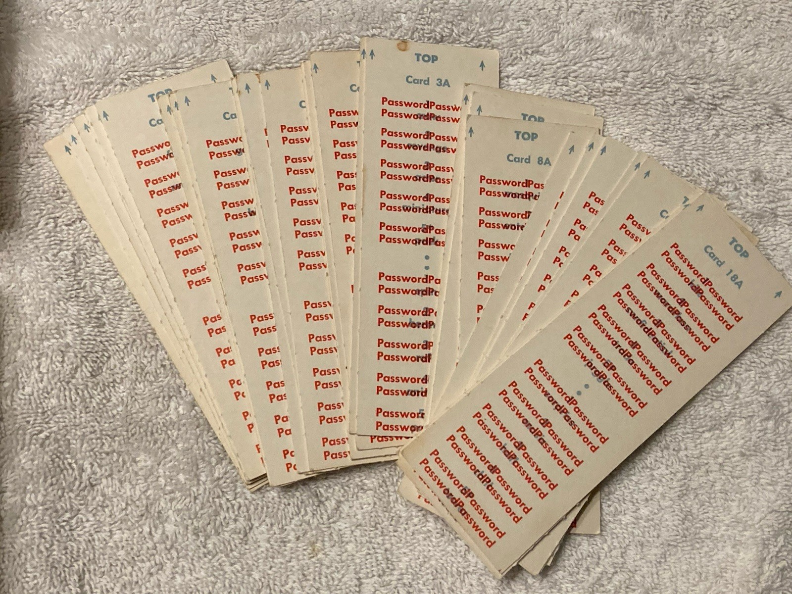 Vintage 1962 Password Game, No. 4260, Complete Set, Milton Bradley Co., USA.