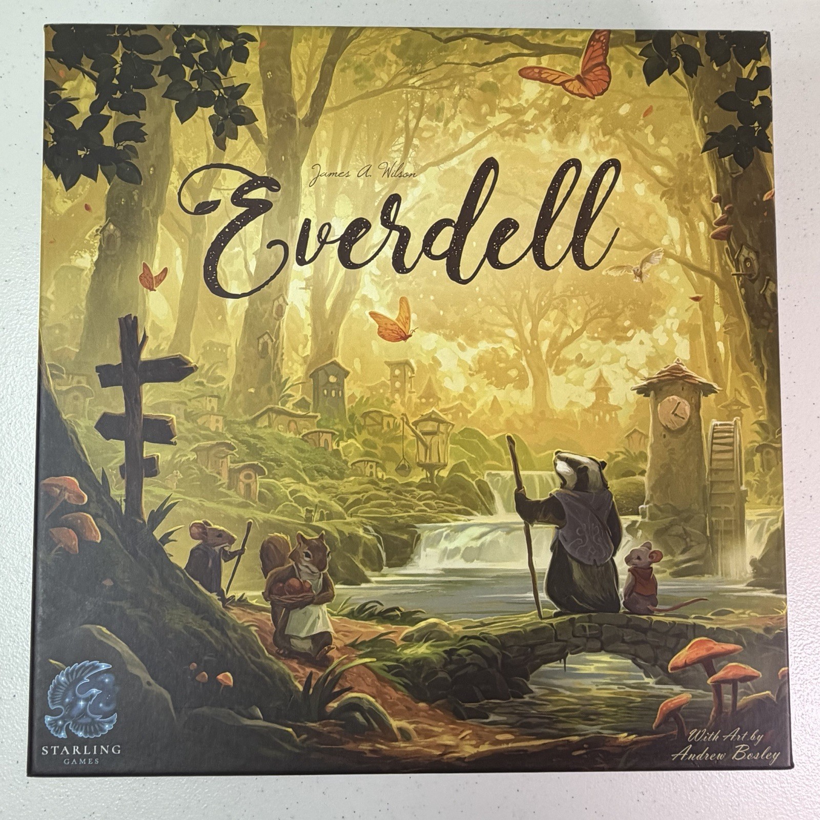 Everdell Board Game 2nd Edition Starling Games Unplayed Cards Sleeved COMPLETE