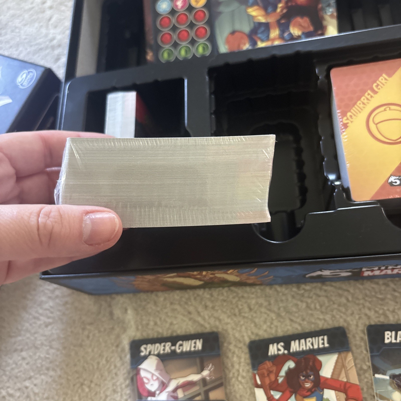 5 Minute Marvel Cooperative Strategy Card Game- MISSING PIECES