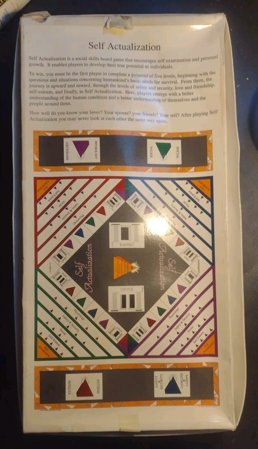 Self Actualization Board Game 1990