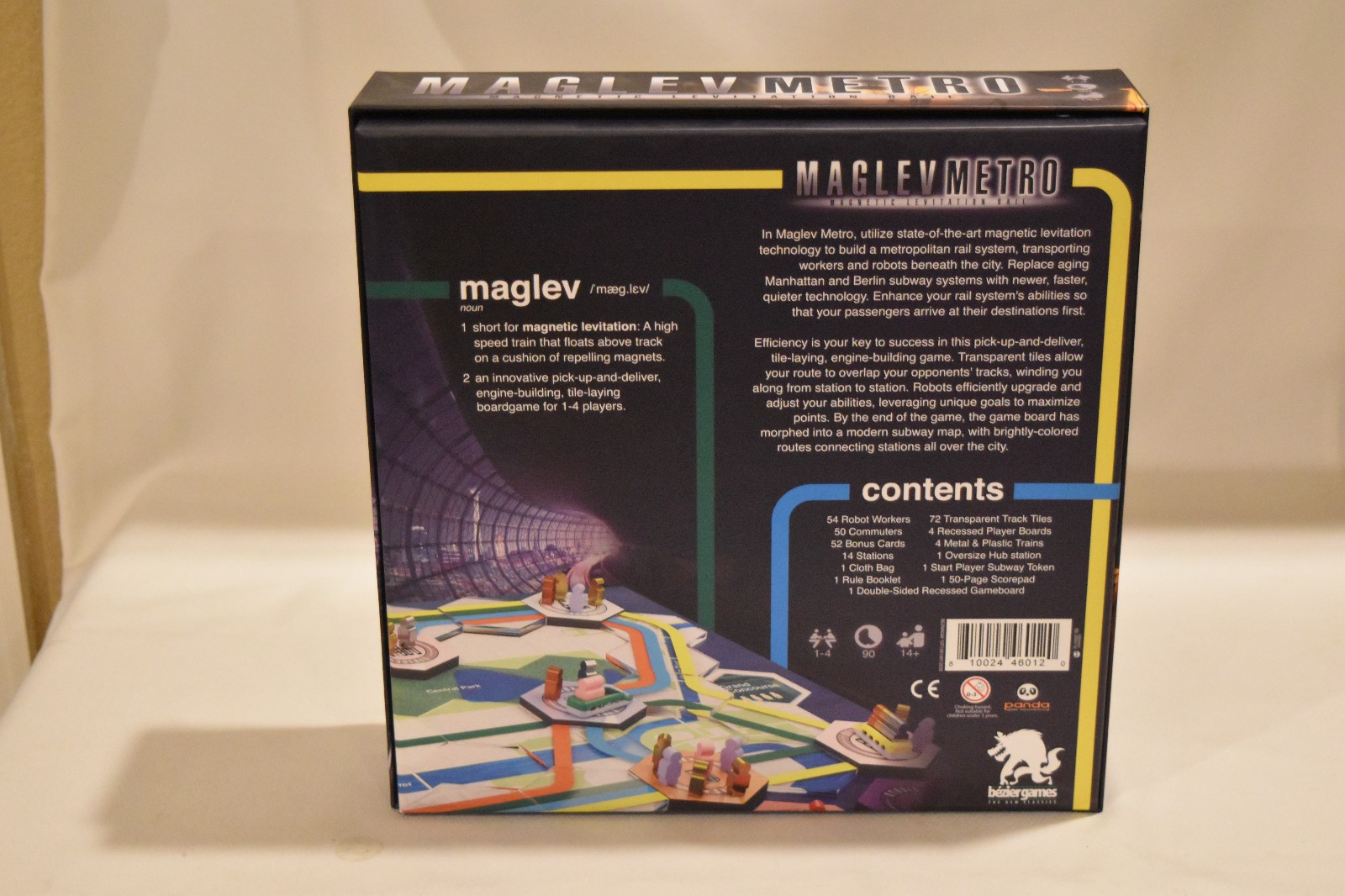 Maglev Metro Board Game – Bezier Games, Open Box, Never played