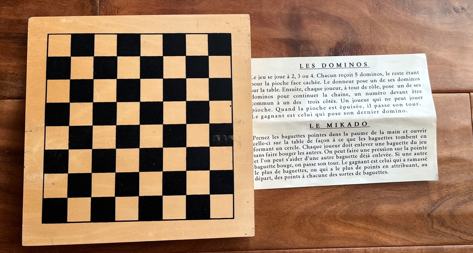 Vintage French Wooden Game Florence And George 4 Bons Jeux
