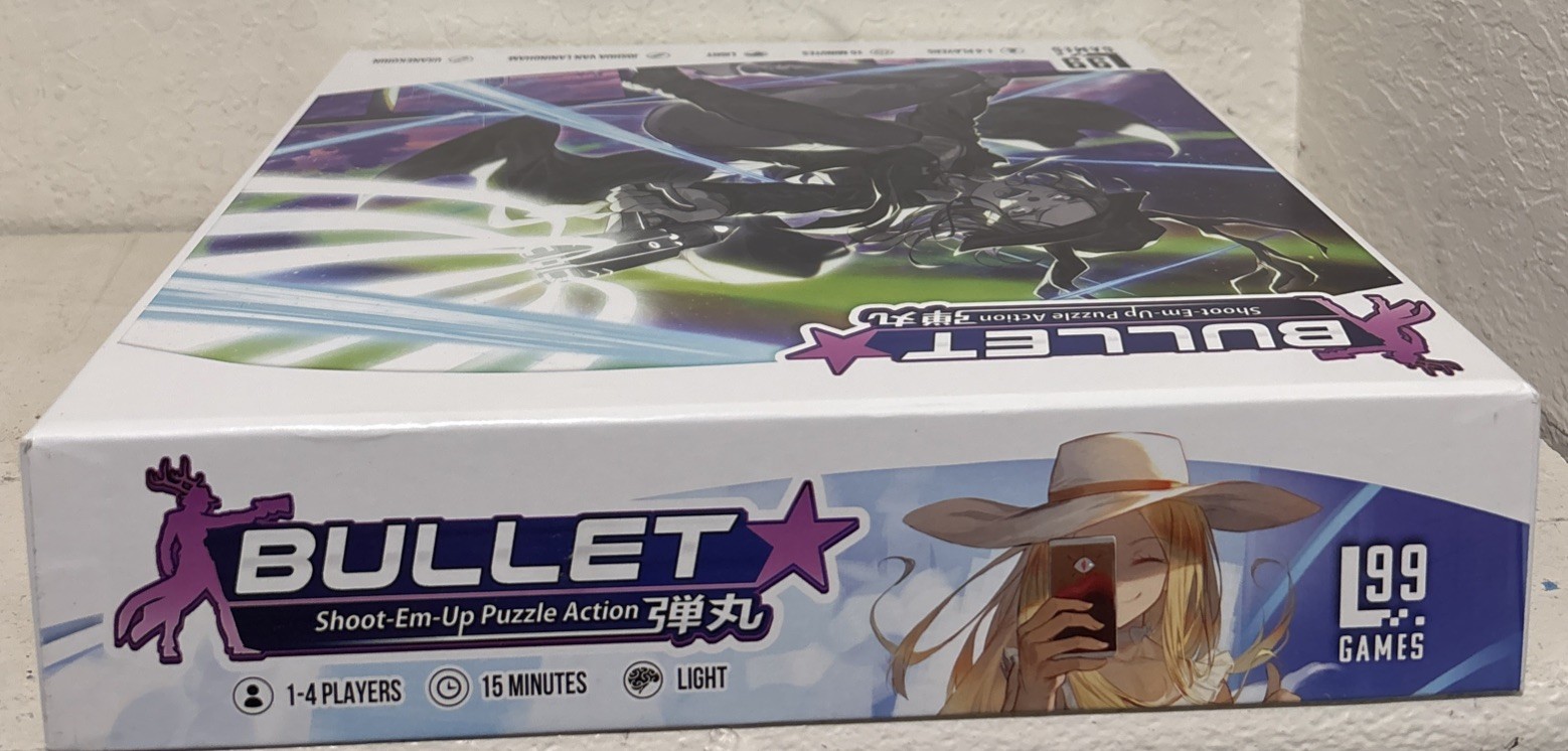 Level 99 Bullet Star Board Game box open, unpunched and unplayed