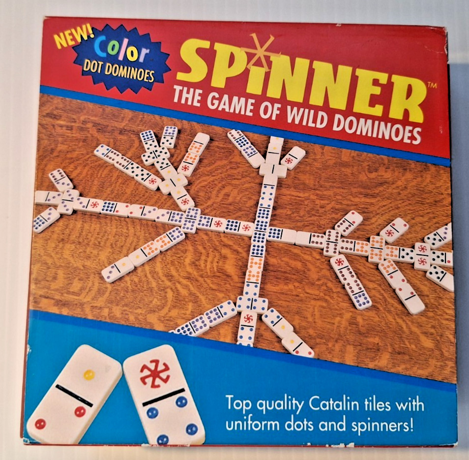 Vintage “Spinner: The Game of Wild Dominoes” Double 9 Set – Brand New