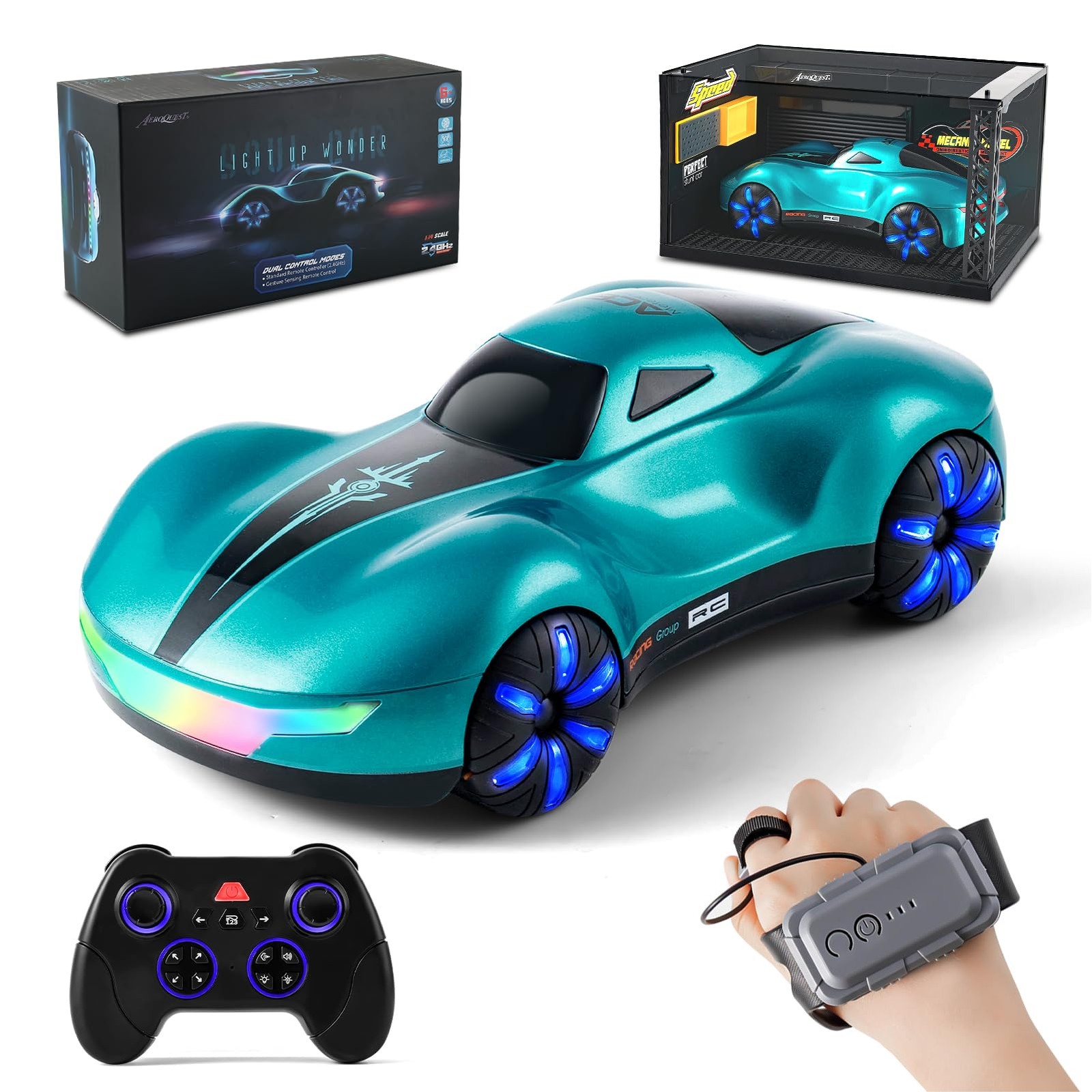 RC Stunt Car Gesture Sensing with Display Garage AEROQUEST vehicle auto OEM