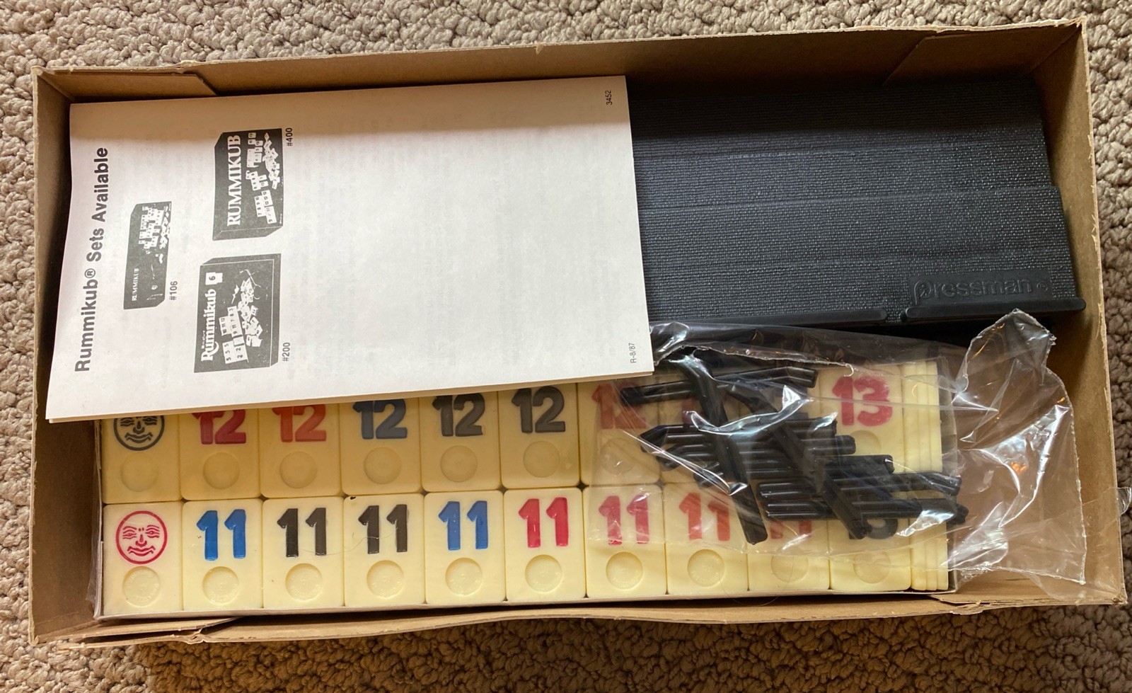 The Original RUMMIKUB Rummy Tile Game #400 Pressman 1987 Edition COMPLETE