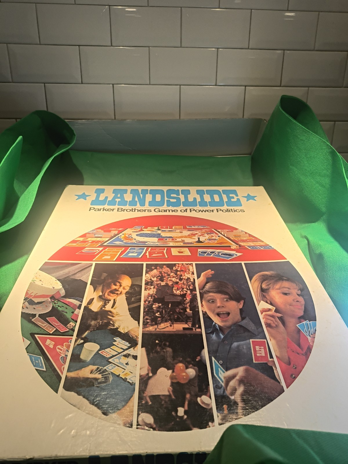 Landslide Parker Brothers Game Power Politics Board Game 1971 Complete Vintage