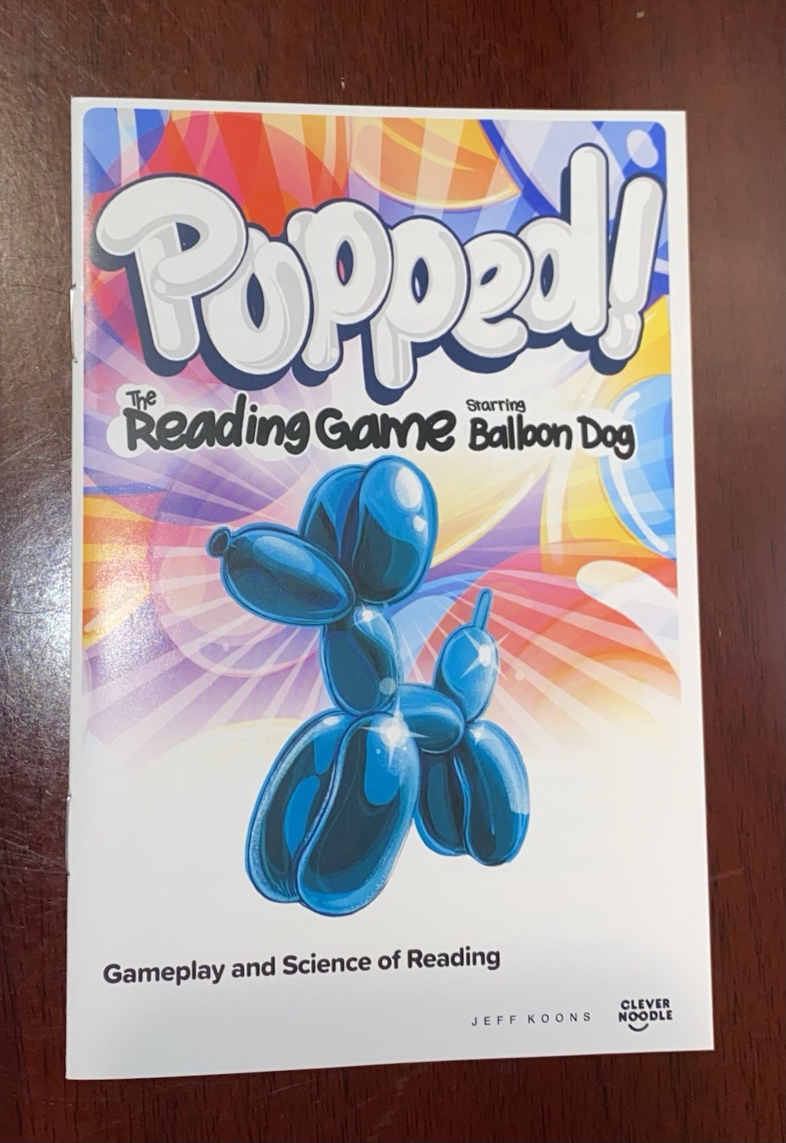 Popped The Reading Game Starring Balloon Dog Jeff Koons Clever Noodle 2024