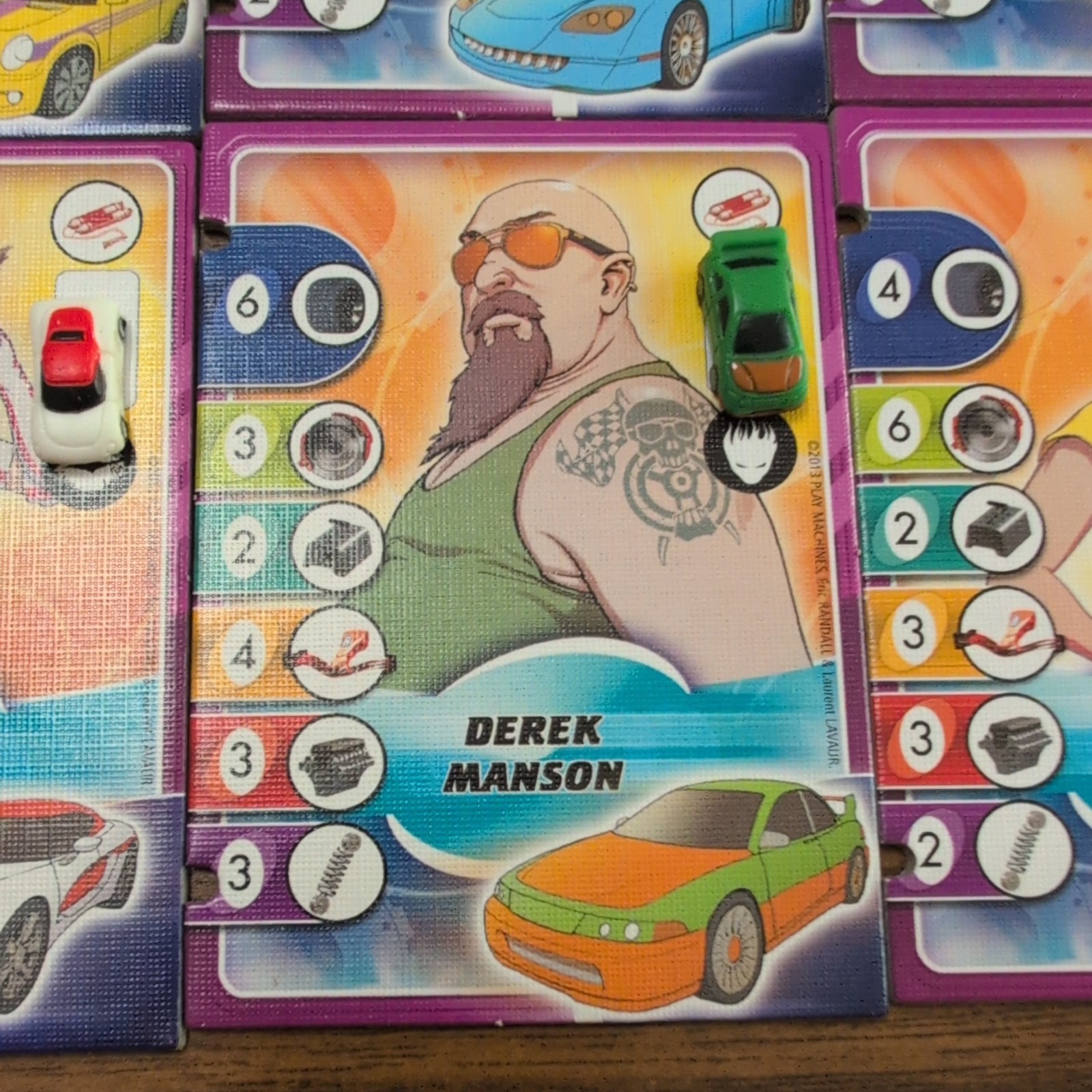 Replacement Drivers and Cars for Formula D Board Game