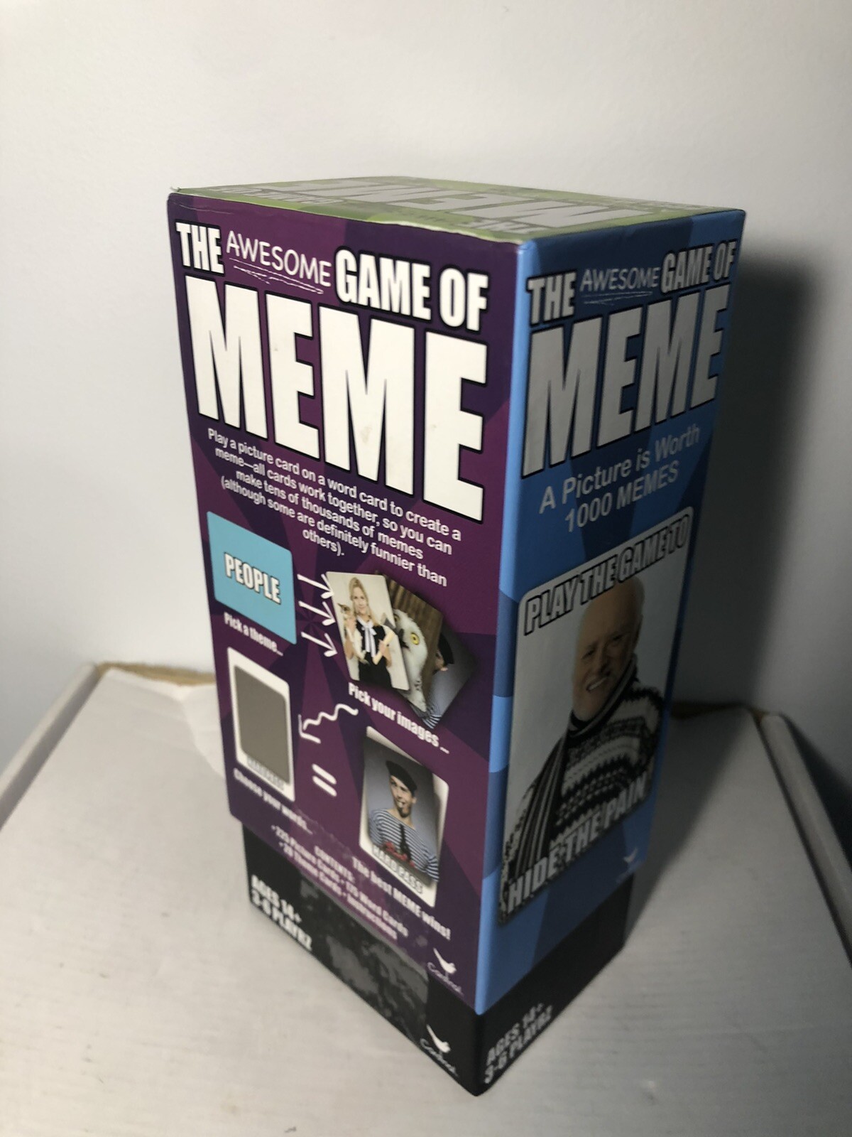 The Awesome Game of Meme Cards Game Box Ages 14+ 3-6 Players
