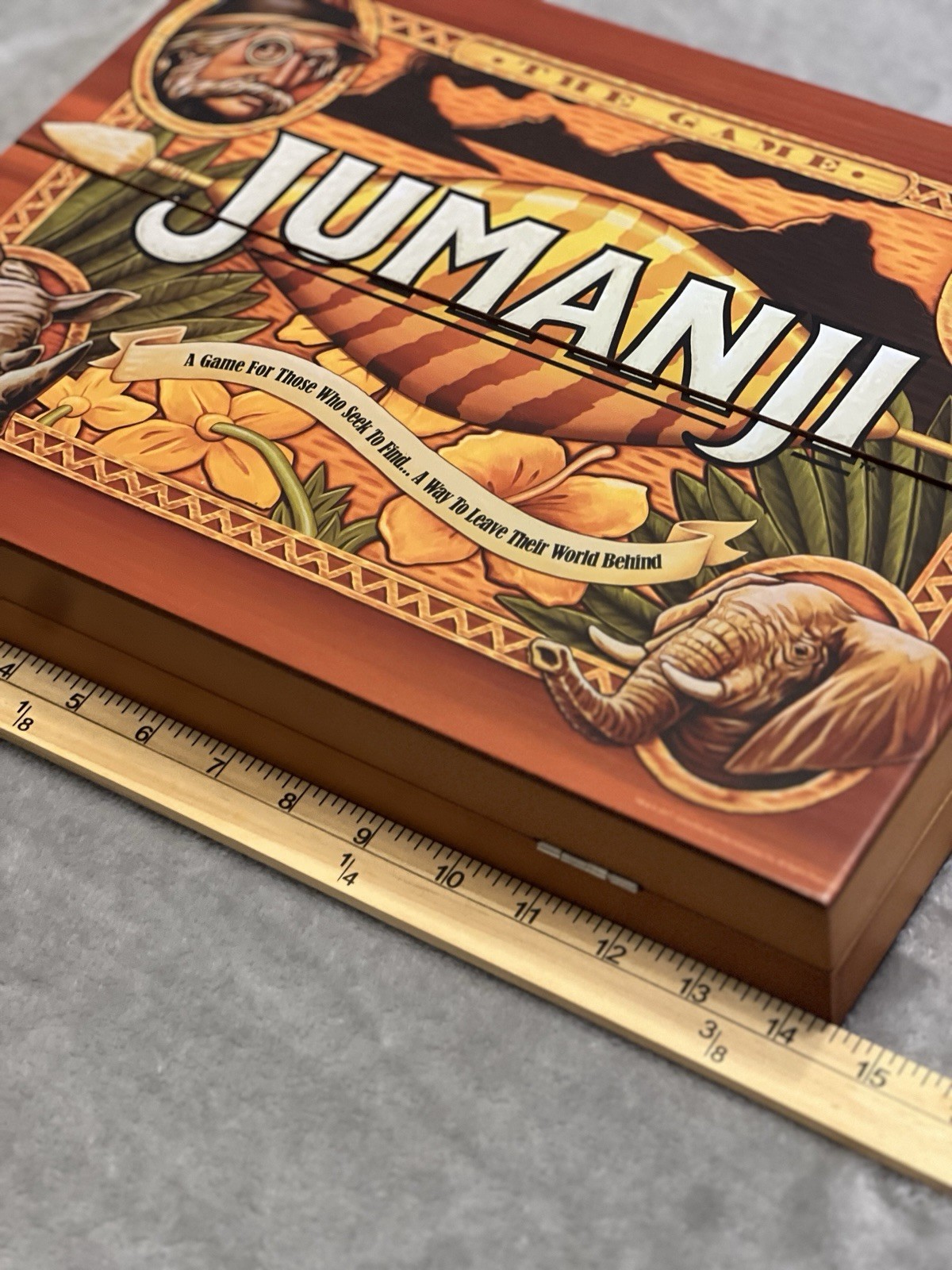 Jumanji Wooden Board Game Cardinal Complete All Pieces 2017 Movie Collectible