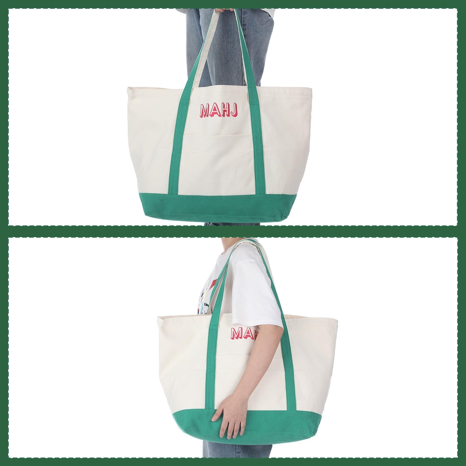 3 Pcs Empty Mahjong Canvas Bag Gift Embroidered American Mahjong Set Incl Til…