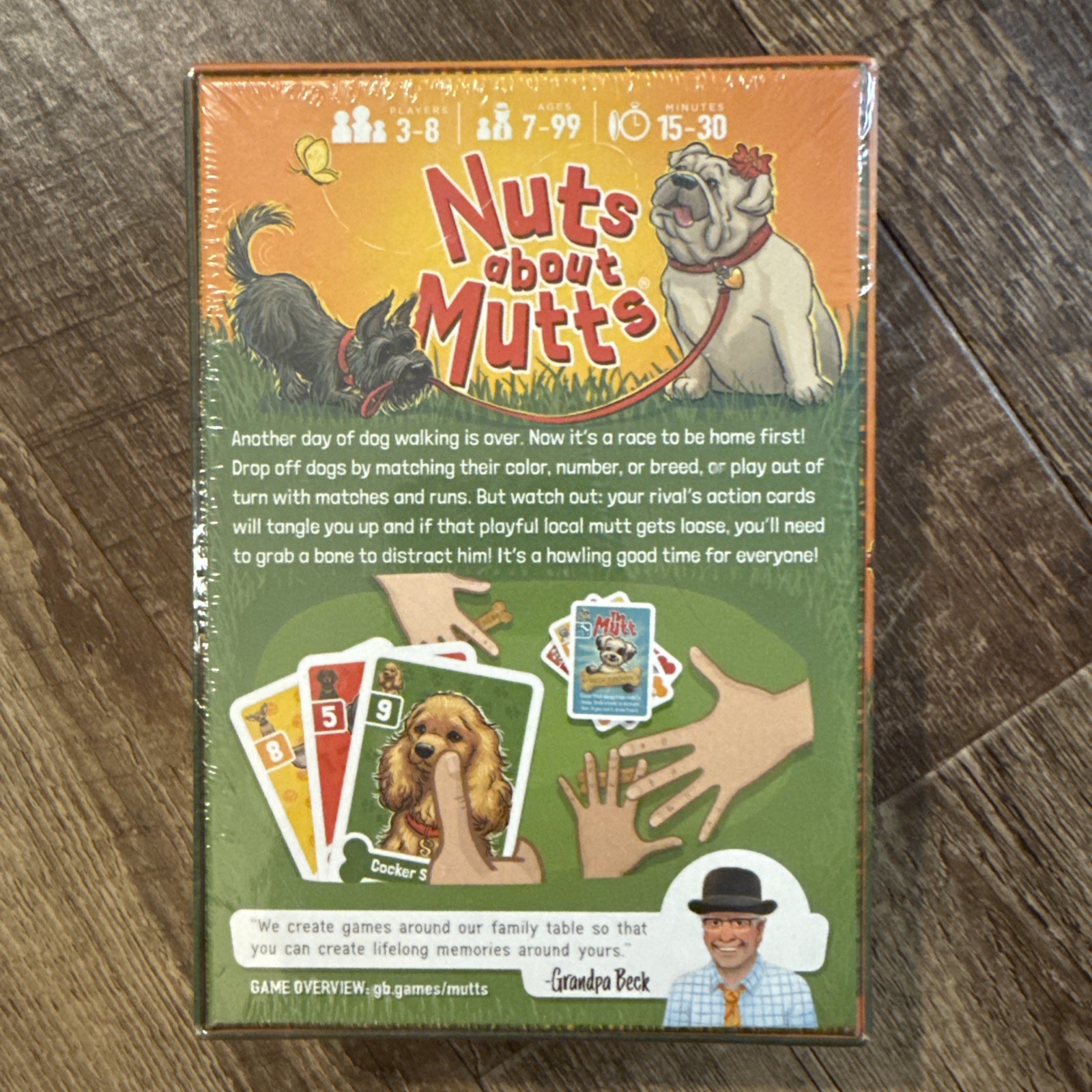 Grandpa Beck’s NUTS ABOUT MUTTS Card Game Sealed NEW!
