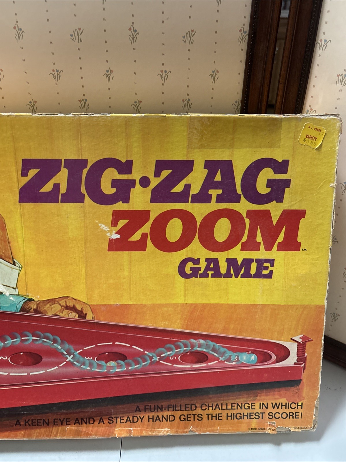 Zig Zag Zoom Game By Ideal Vintage EUC Skill/Action Game 1970, Complete