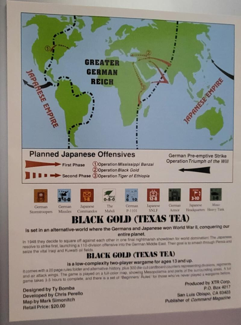 XTR Black Gold (Texas Tea) Ziplock Game No Counters bA