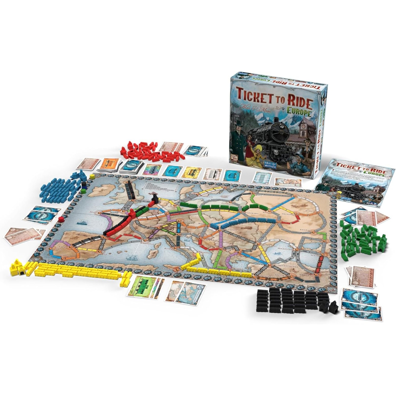 Asmodee Ticket to Ride Europe Board Game – Embark on a Railway Adventure