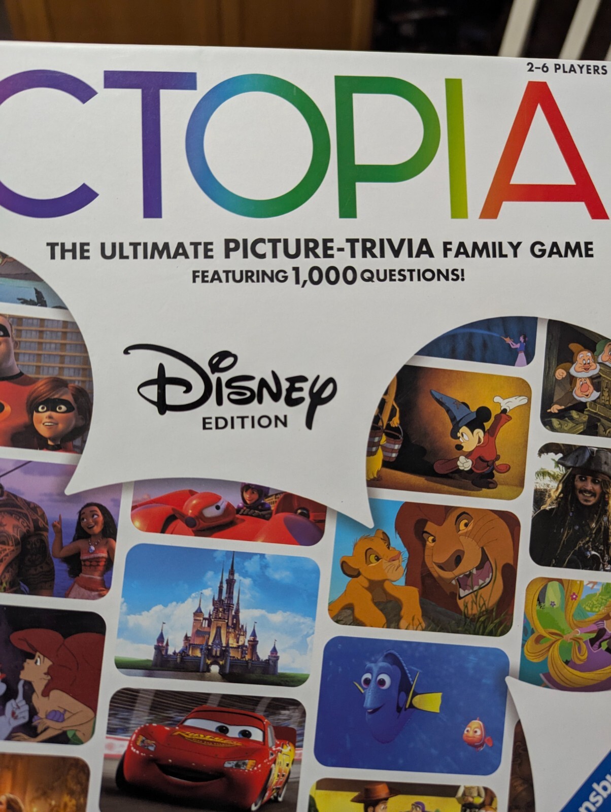 PICTOPIA DISNEY Edition The Ultimate Picture Board Game 100% COMPLETE 2019
