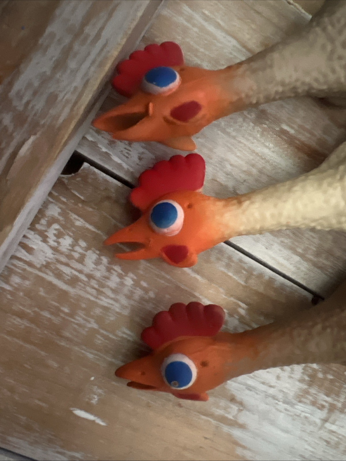 University Games Corporation Rubber Chicken Replacement Game 8 Inches Lot Of 3