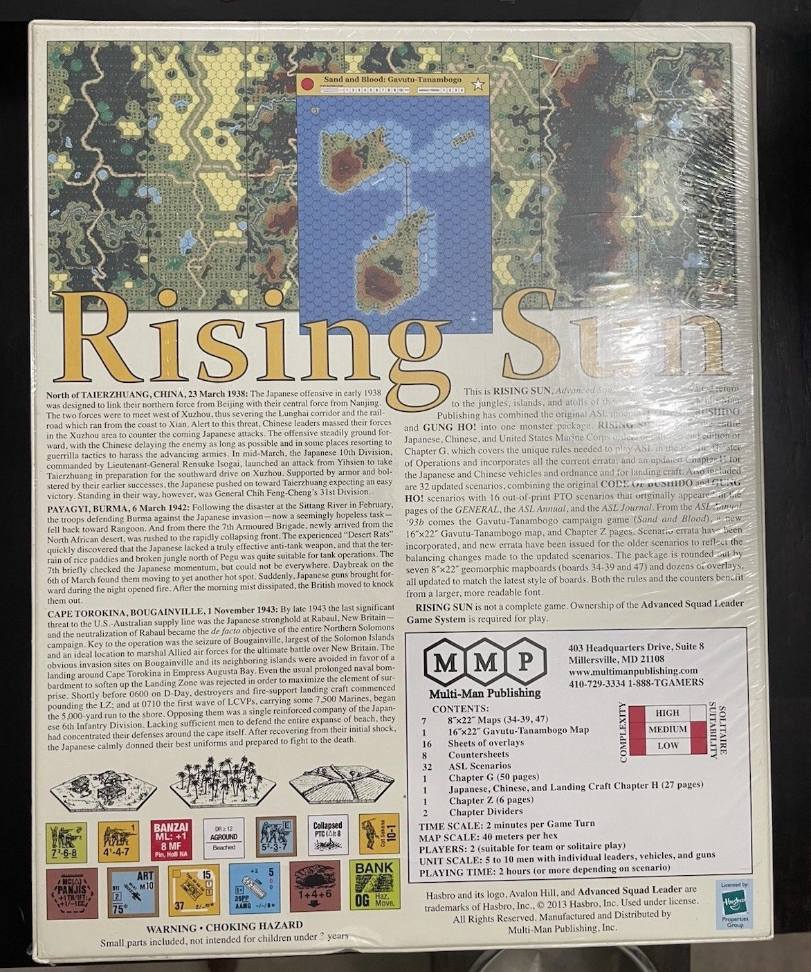 Rising Sun ASL Board Game Multi-man Publishing MMP New Sealed Rare