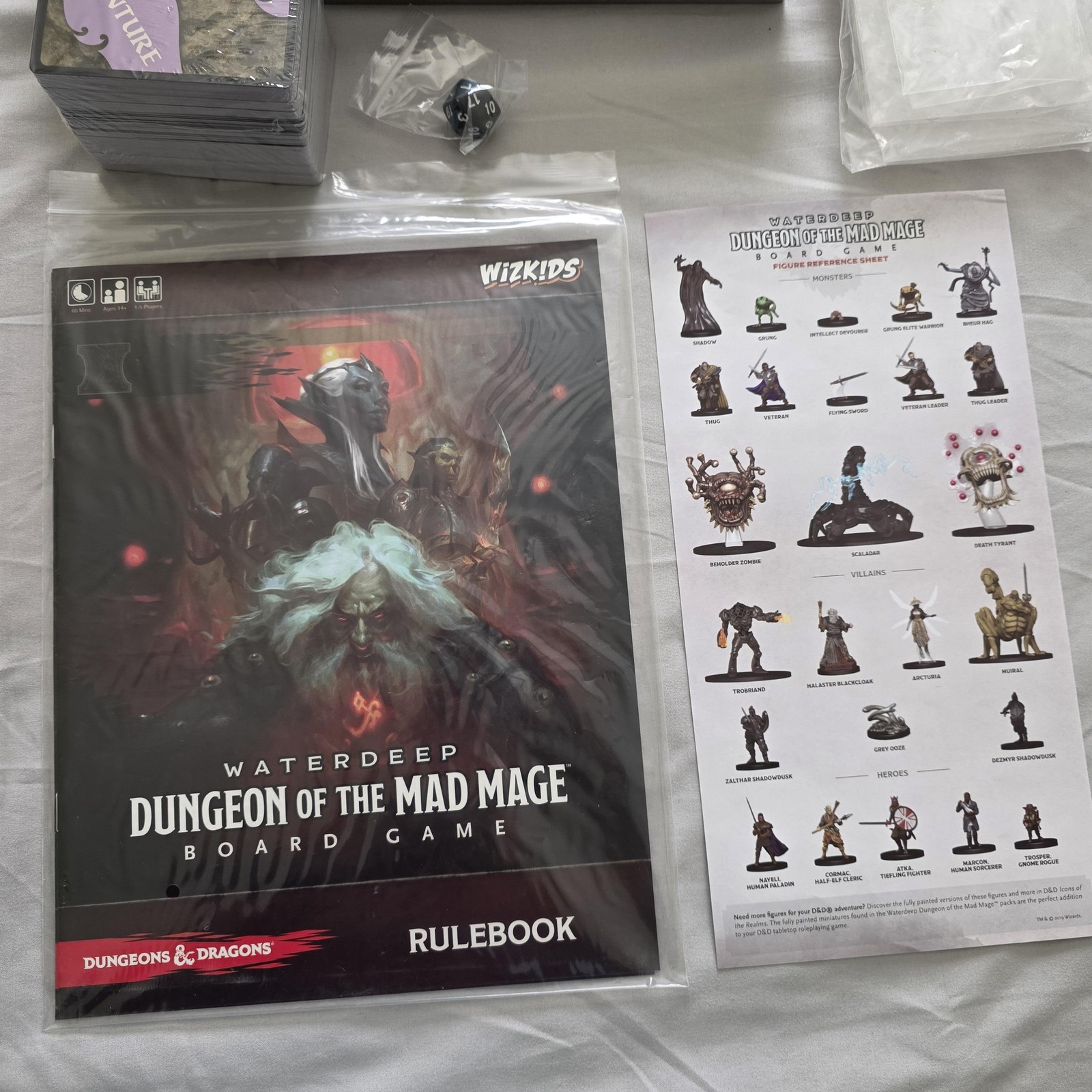 WizKids Waterdeep Dungeon Of The Mad Mage Board Game Fantasy D&D NO FIGURES