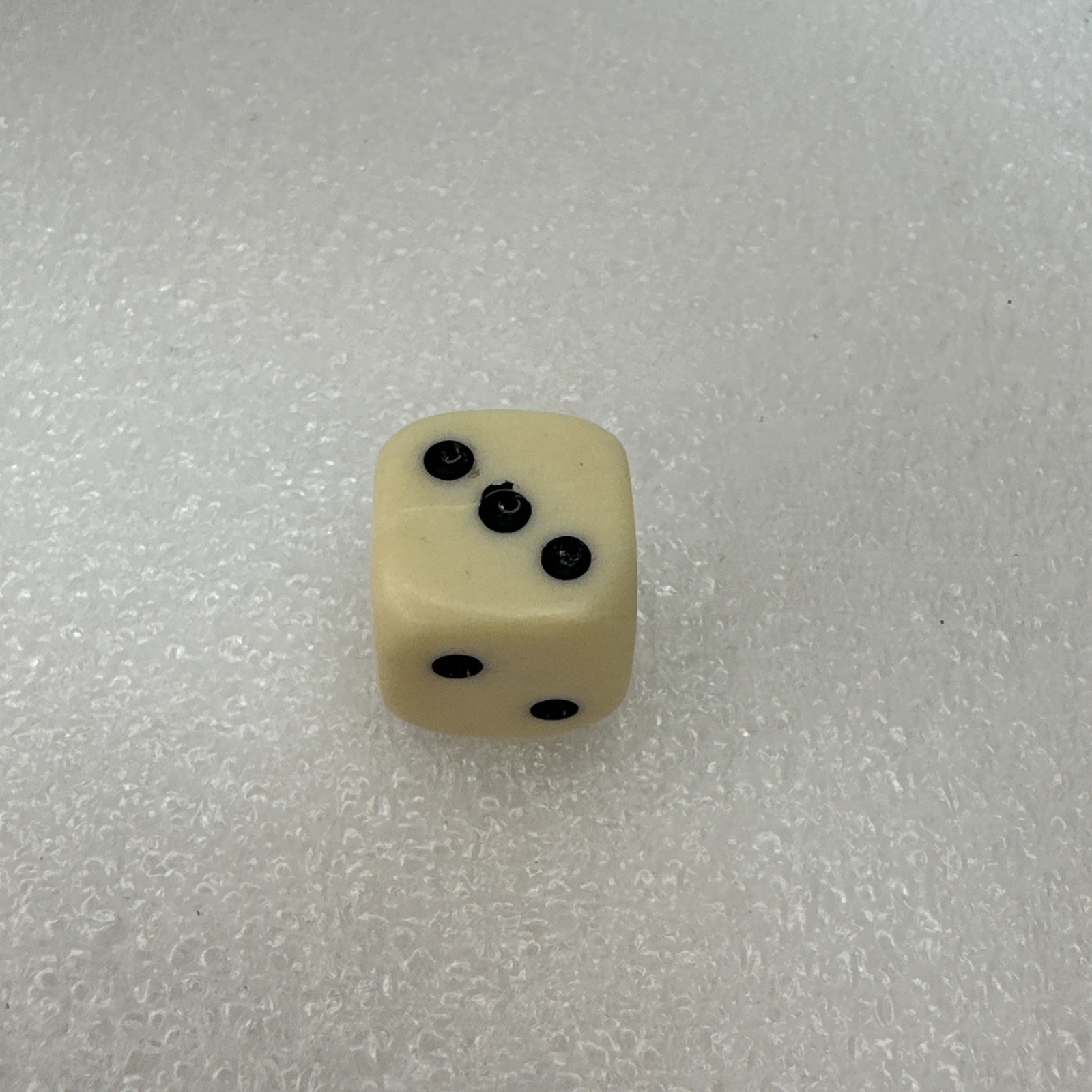 Vintage Backgammon Dice 1 Doubling Cube & 1 White Rounded Edge Replacement Die