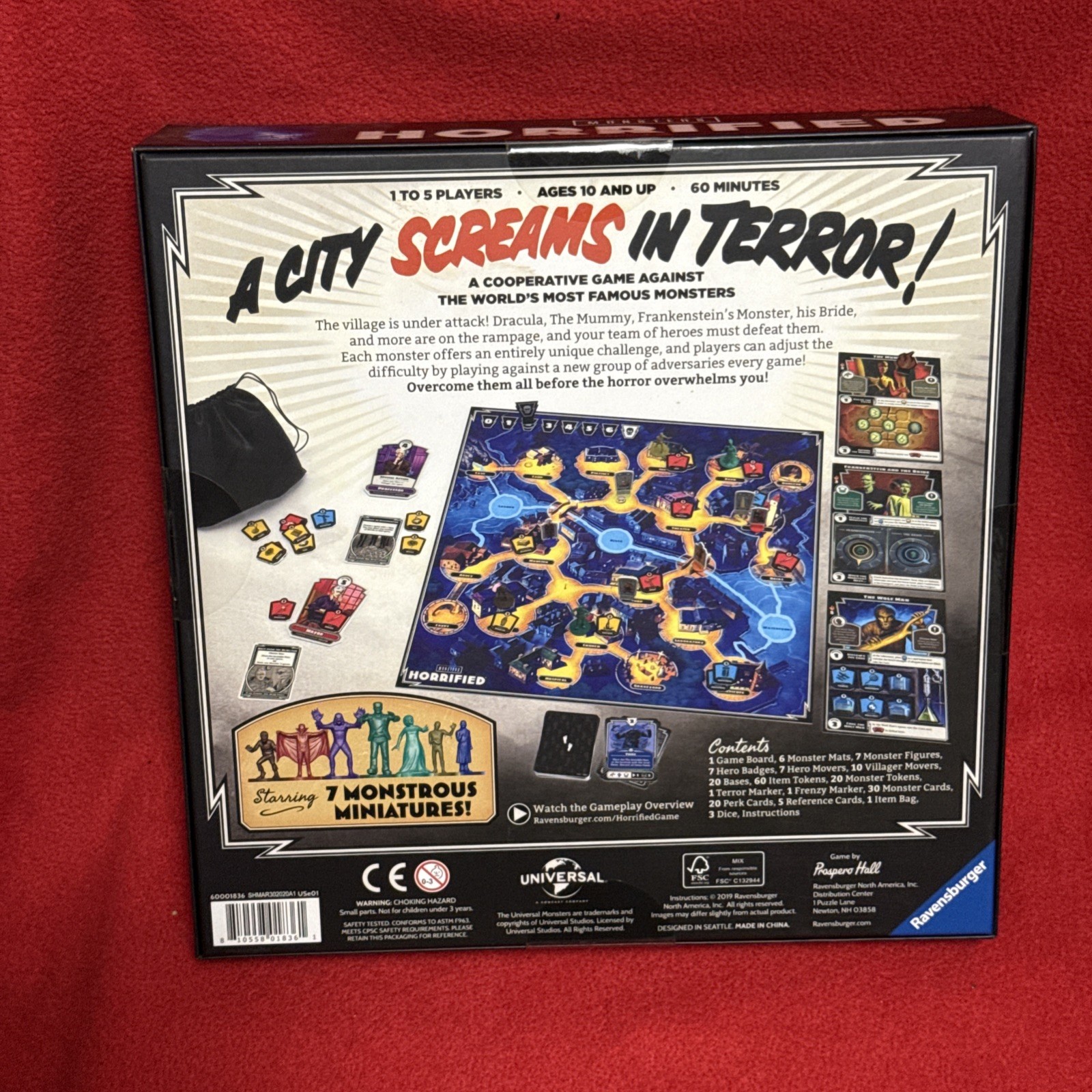 Monsters Horrified Board Game Universal Studios Ravensburger New Sealed 2019