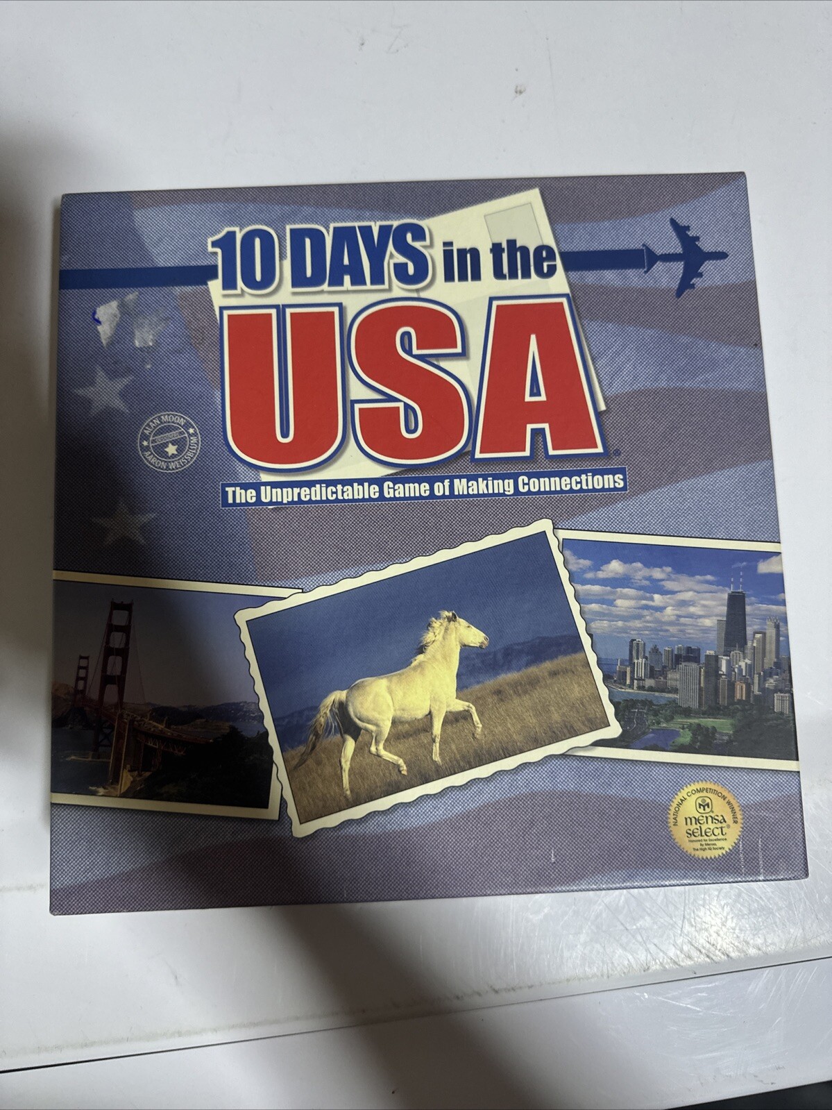 Vintage 10 Days In The USA “Out Of The Box” Board Game Complete