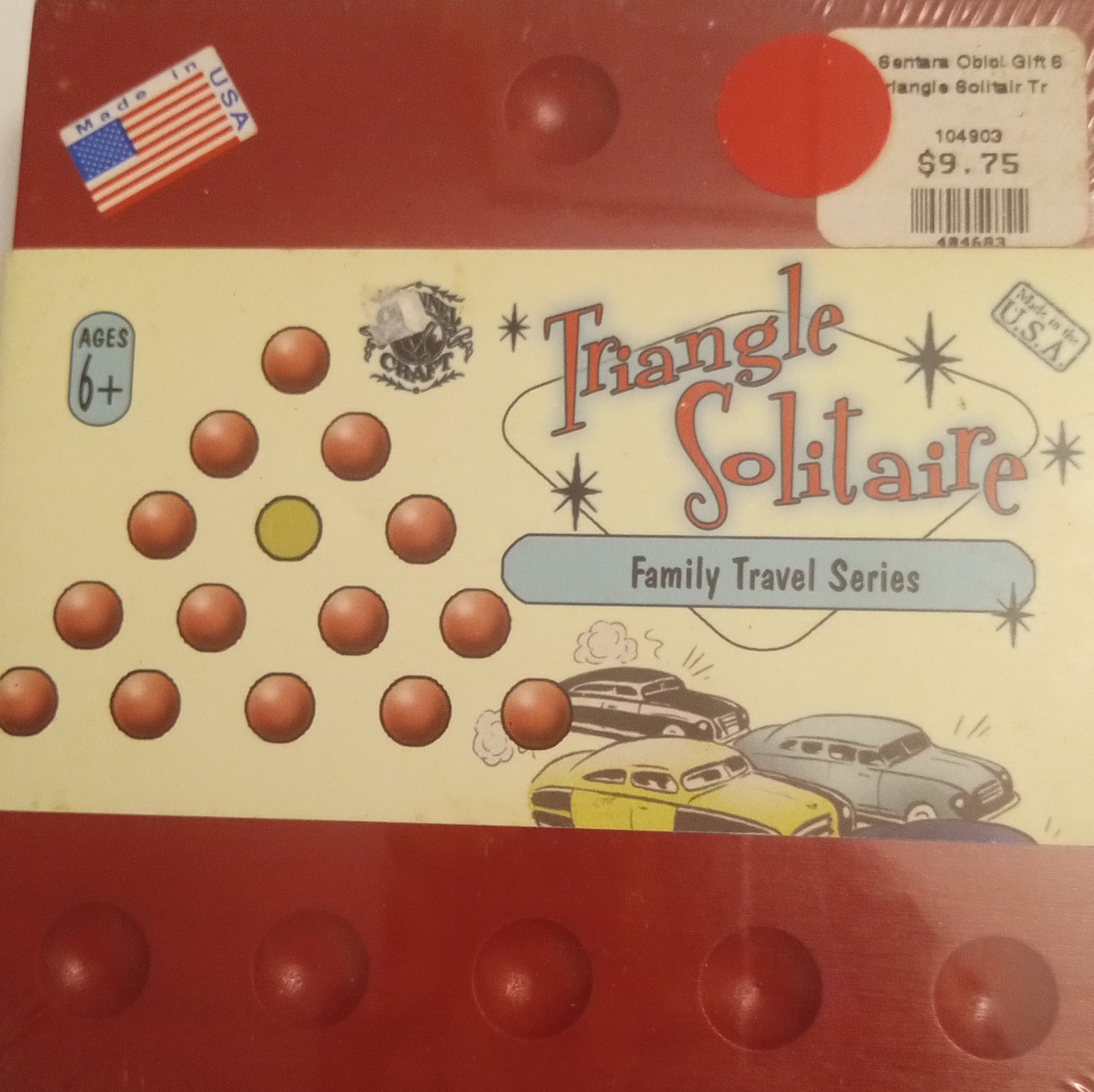 Vtg Family New Travel Games -Triangle Solitaire, Fox & Geese, Tic Tac Traveler