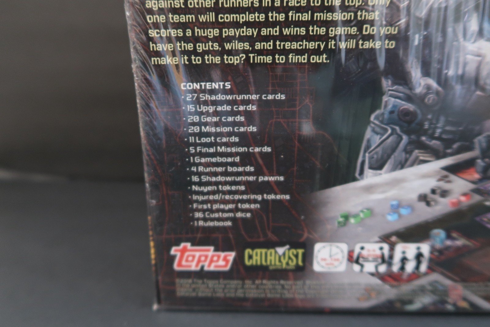 Topps Catalyst Games Shadowrun Sprawl Ops Board Game NEW SEALED 2018