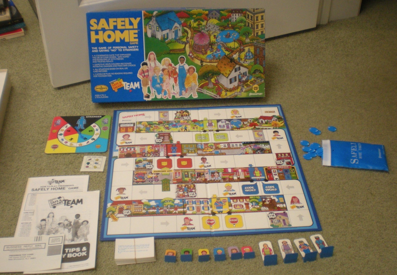 Safely Home Vintage 1975 Pressman Board Game of Personal Safety Canada