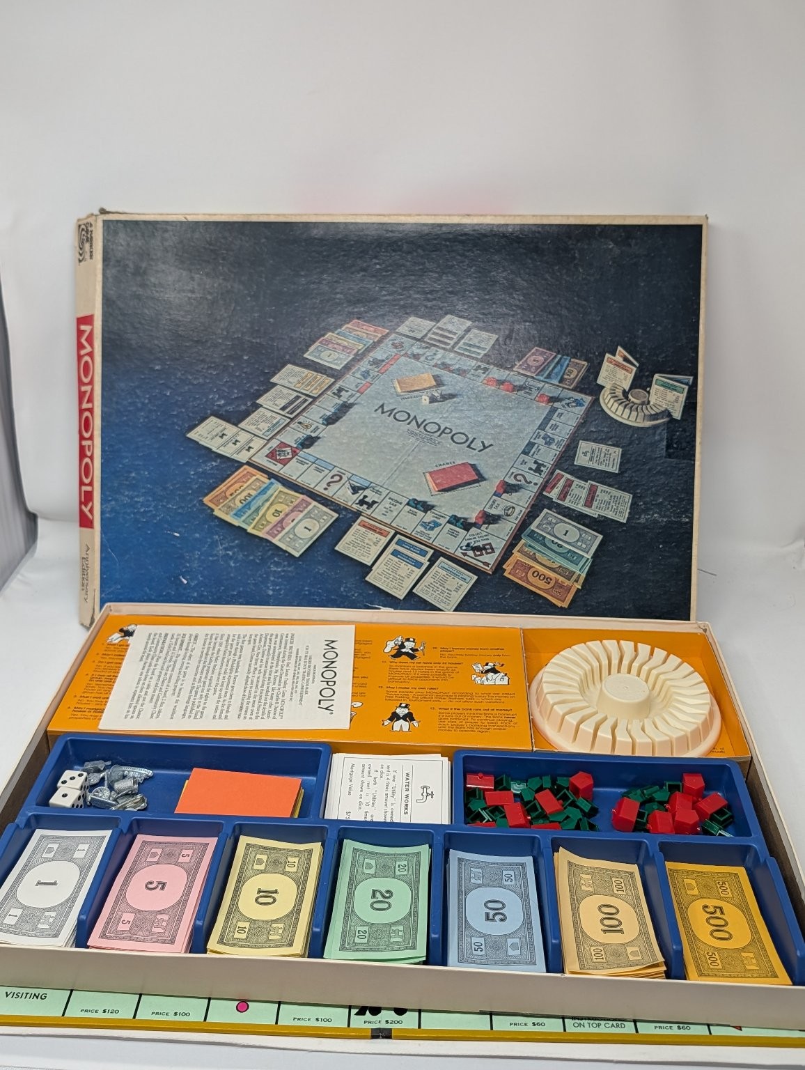 Monopoly Parker Brothers Board Game 2-10 Players Ages 8+ Vintage 1974