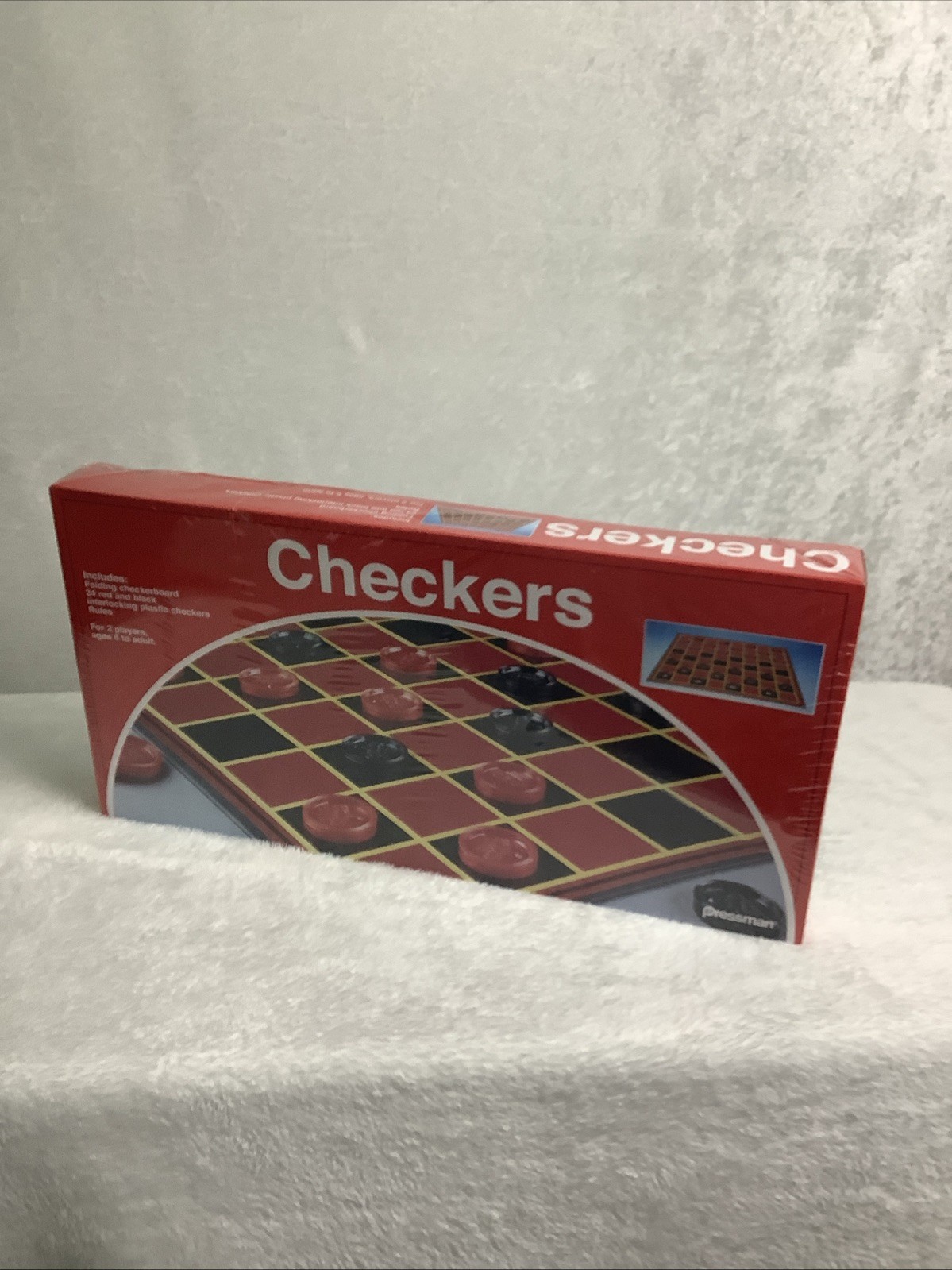 Pressman Checkers — Classic Game With Folding Board and Interlocking
