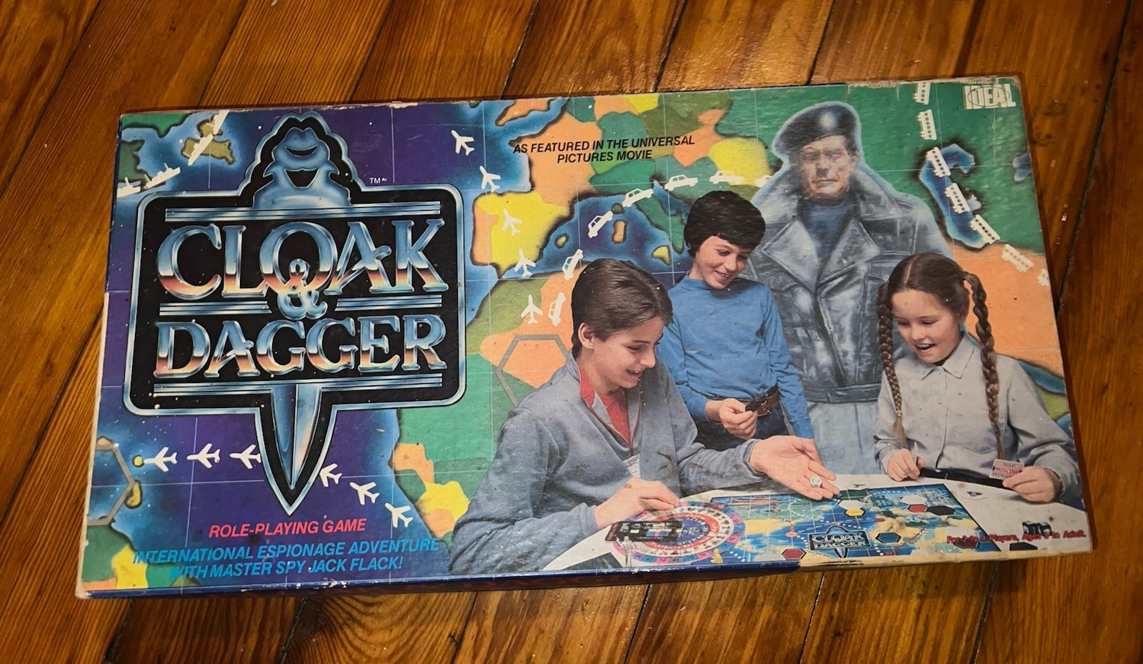 VINTAGE Cloak and Dagger Role Playing Board Game Ideal 1984 Wrapped Board Used
