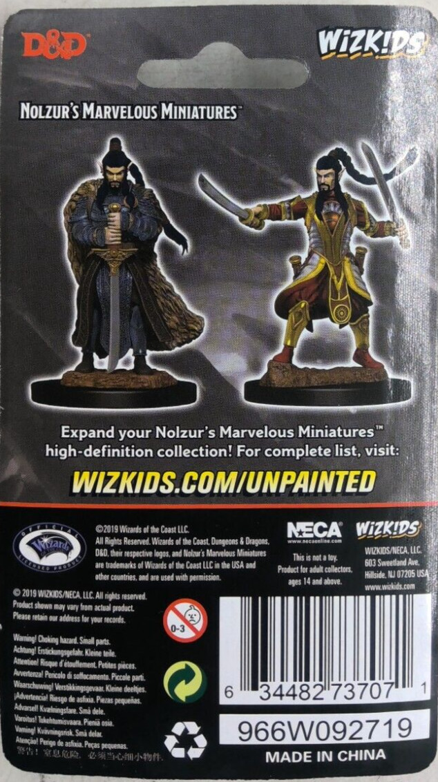 DUNGEONS & DRAGONS MARVELOUS MINIATURES ~ ELF MALE PALADIN HD