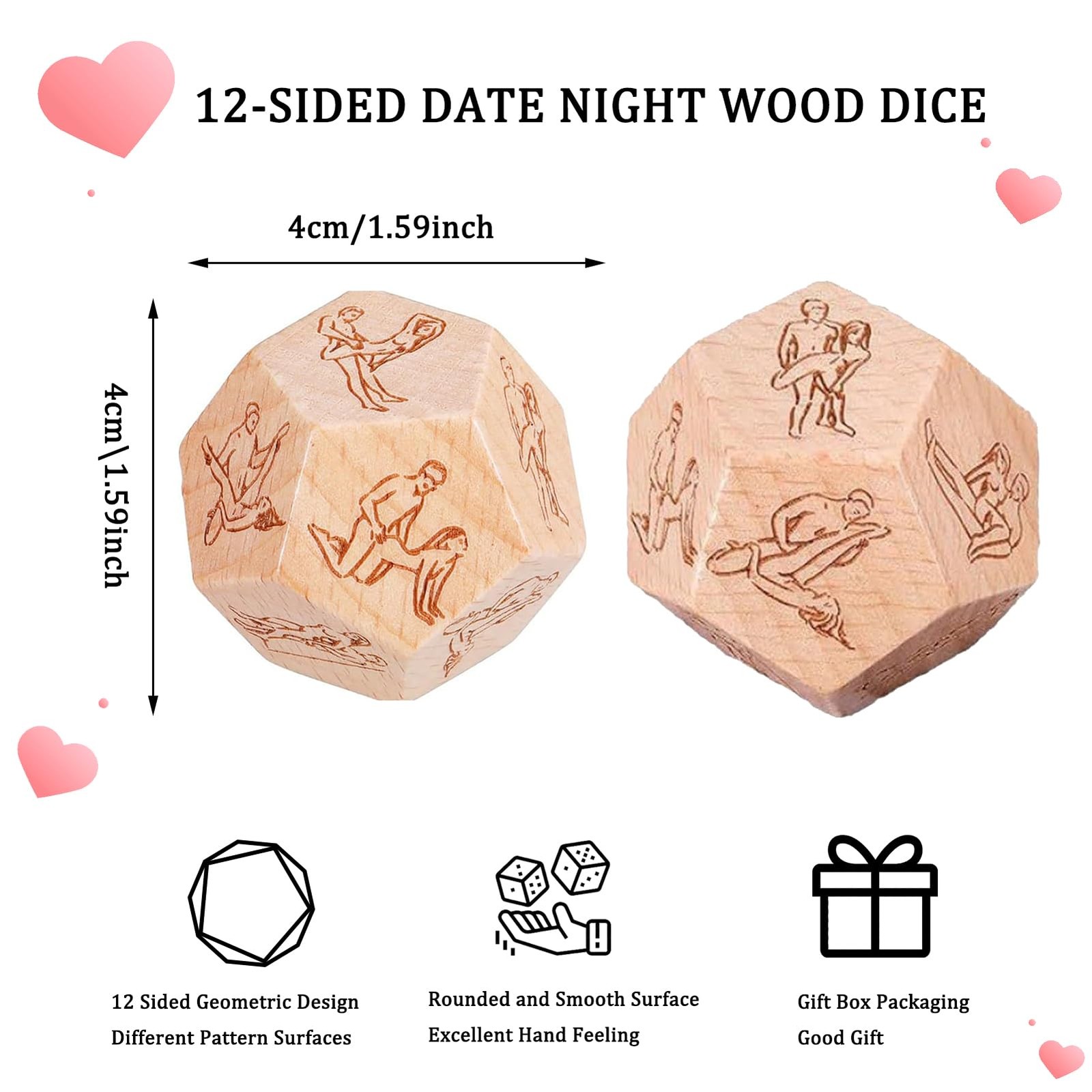 Couple Dice Sex Dice Date Night Dice for Couples Funny Dice for Adults Game N…