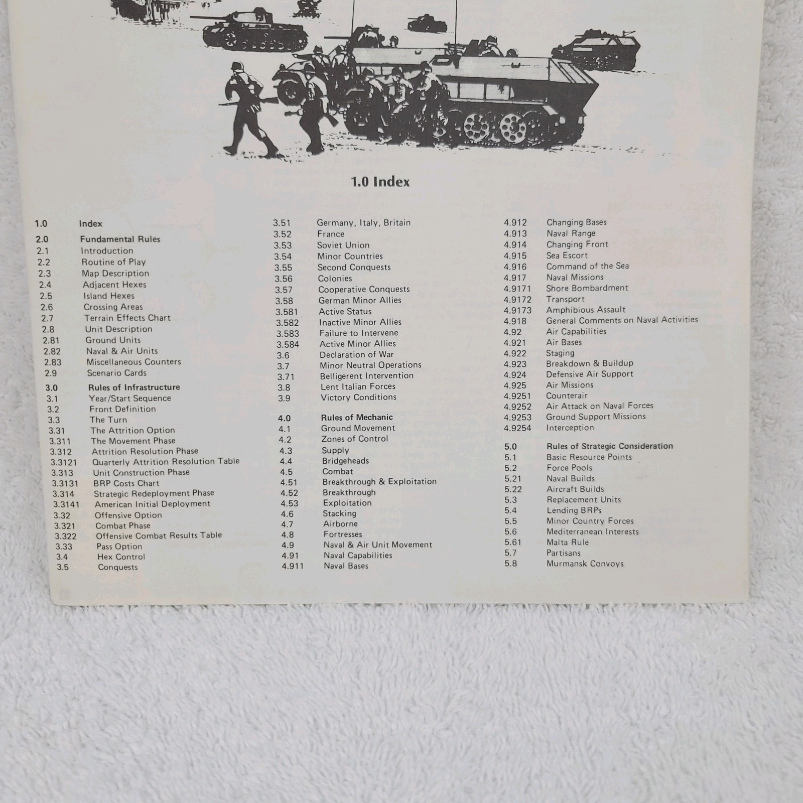 Rise & Decline Third Reich Vtg Game Parts Instruction Manual Only Very Good
