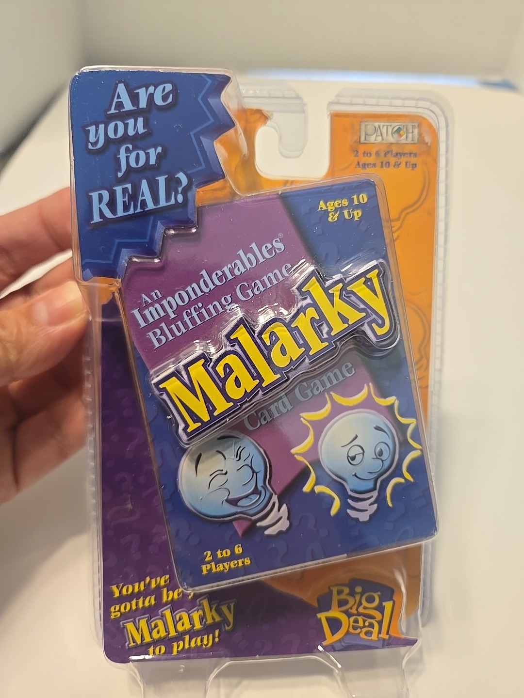 Malarky Card Game New Sealed 2 To 4 Players Patch Products 2000 Edition BIG DEAL