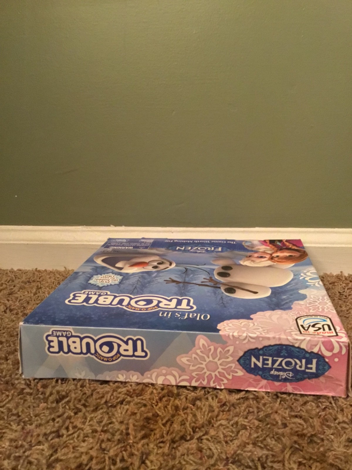 Hasbro Disney Frozen Olaf’s In Trouble Pop-O-Matic Board Game Complete