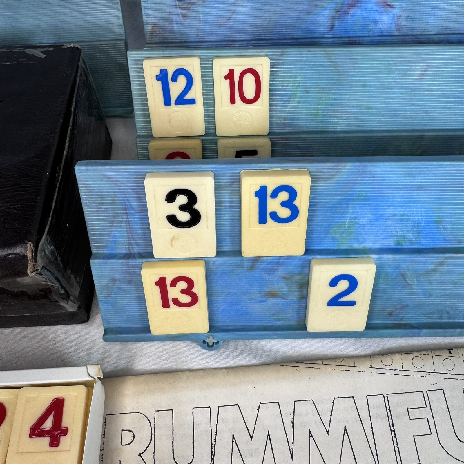 Vintage 70’s RUMMIFUN Tile Game – 1970s James Industries w/ Case And Manual