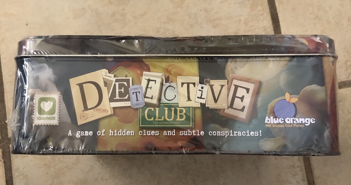 Detective Club Boardgame by Blue Orange (Metal Tin Ed.) SEALED