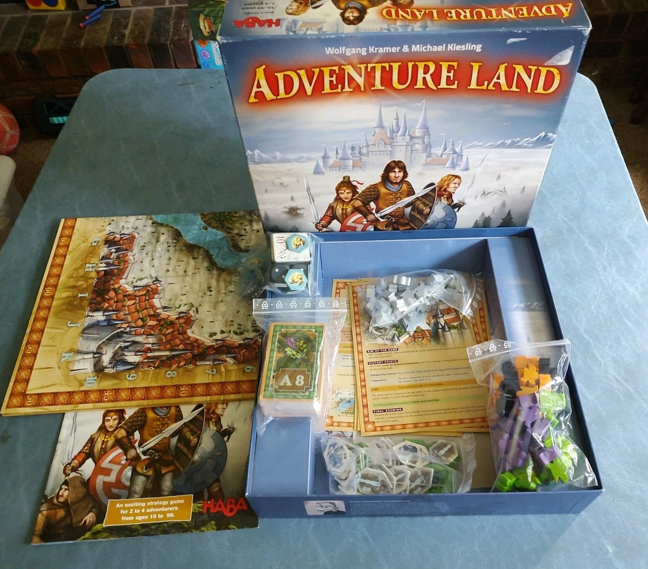 ADVENTURE LAND Board game HABA