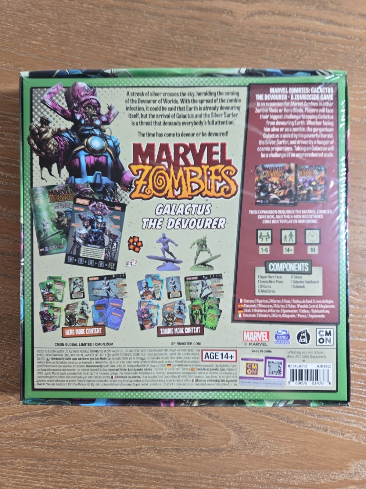 MARVEL ZOMBIES Board CMON – Galactus the Devourer – Zombicide NO STATUE